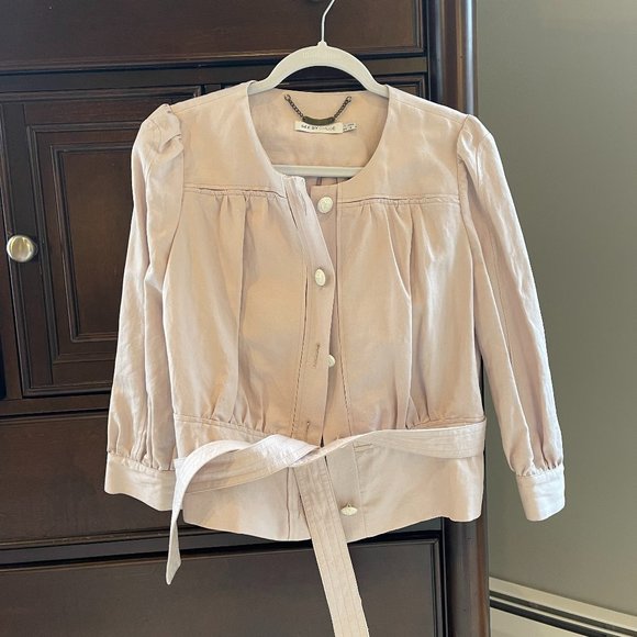 See by Chloe Light Pink 3/4 Sleeve Jacket - Picture 1 of 4
